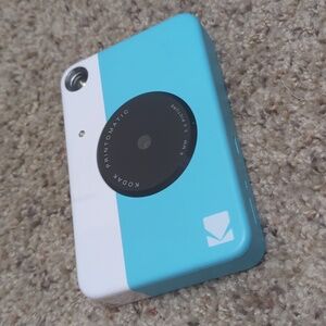 Blue Kodak Printomatic Instant Camera & Film